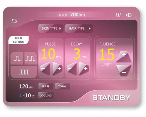 Setările sistemului IPL / SPL Clearlight™